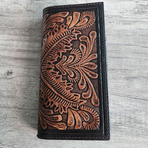 Ranger Belt Company | Bags | Western Floral Chocolate Tooled Rodeo ...